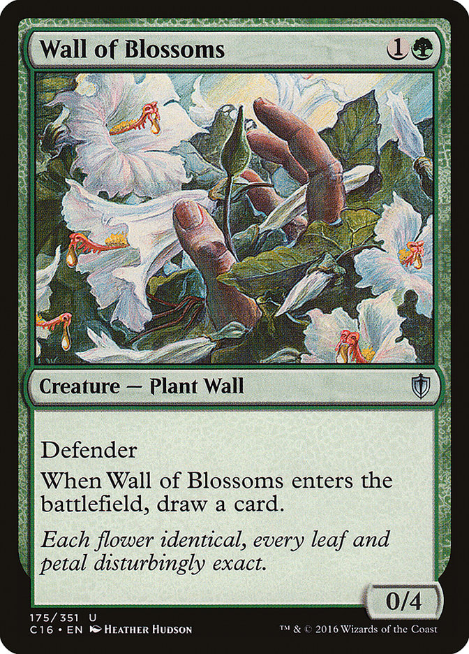 Wall of Blossoms [Commander 2016] | Clutch Gaming