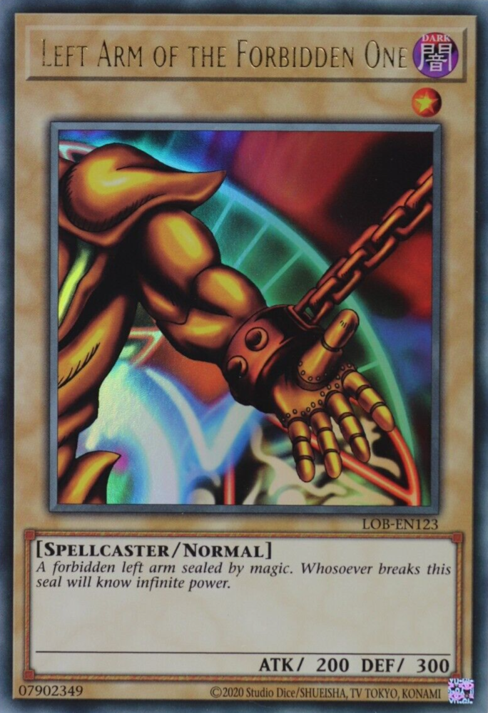 Left Arm of the Forbidden One (25th Anniversary) [LOB-EN123] Ultra Rare | Clutch Gaming