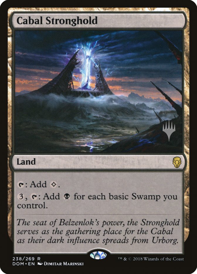 Cabal Stronghold (Promo Pack) [Dominaria Promos] | Clutch Gaming