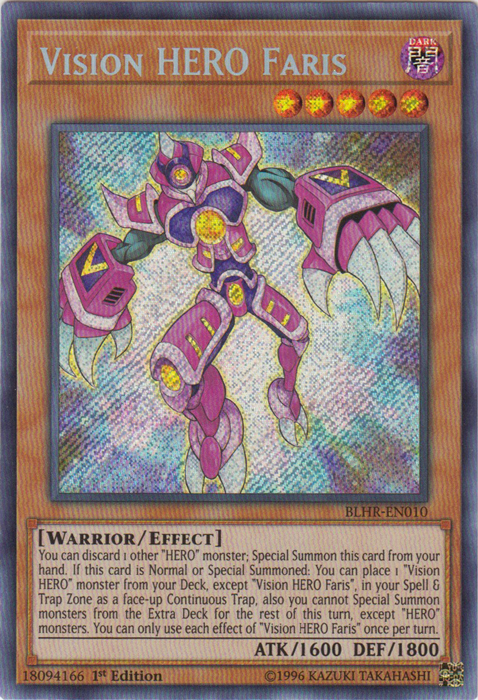 Vision Hero Faris [BLHR-EN010] Secret Rare | Clutch Gaming