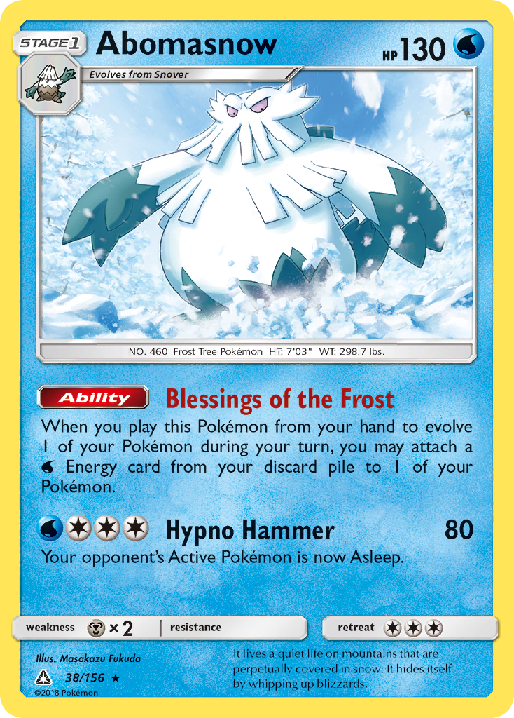 Abomasnow (38/156) [Sun & Moon: Ultra Prism] | Clutch Gaming