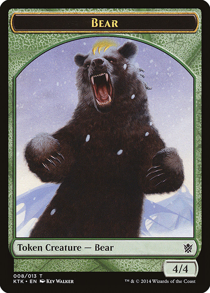 Bear Token [Khans of Tarkir Tokens] | Clutch Gaming