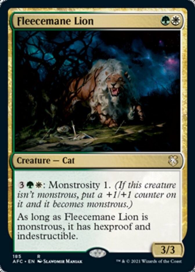 Fleecemane Lion [Dungeons & Dragons: Adventures in the Forgotten Realms Commander] | Clutch Gaming