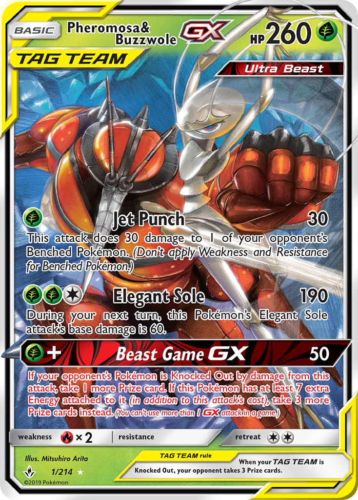 Pheromosa & Buzzwole GX (1/214) [Sun & Moon: Unbroken Bonds] | Clutch Gaming