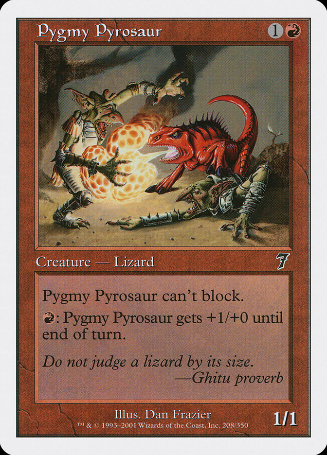 Pygmy Pyrosaur [Seventh Edition] | Clutch Gaming