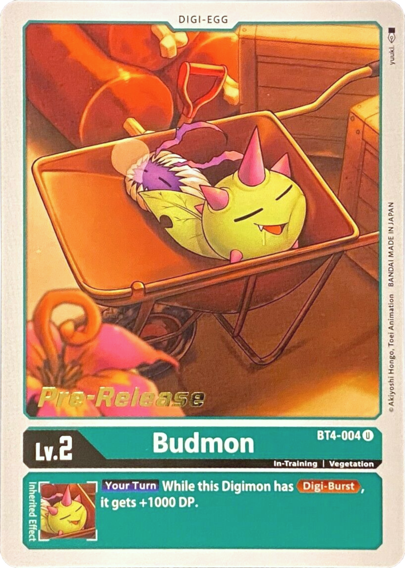 Budmon [BT4-004] [Great Legend Pre-Release Promos] | Clutch Gaming