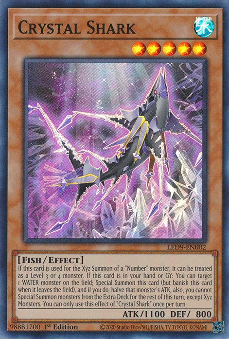 Crystal Shark [LED9-EN002] Super Rare | Clutch Gaming