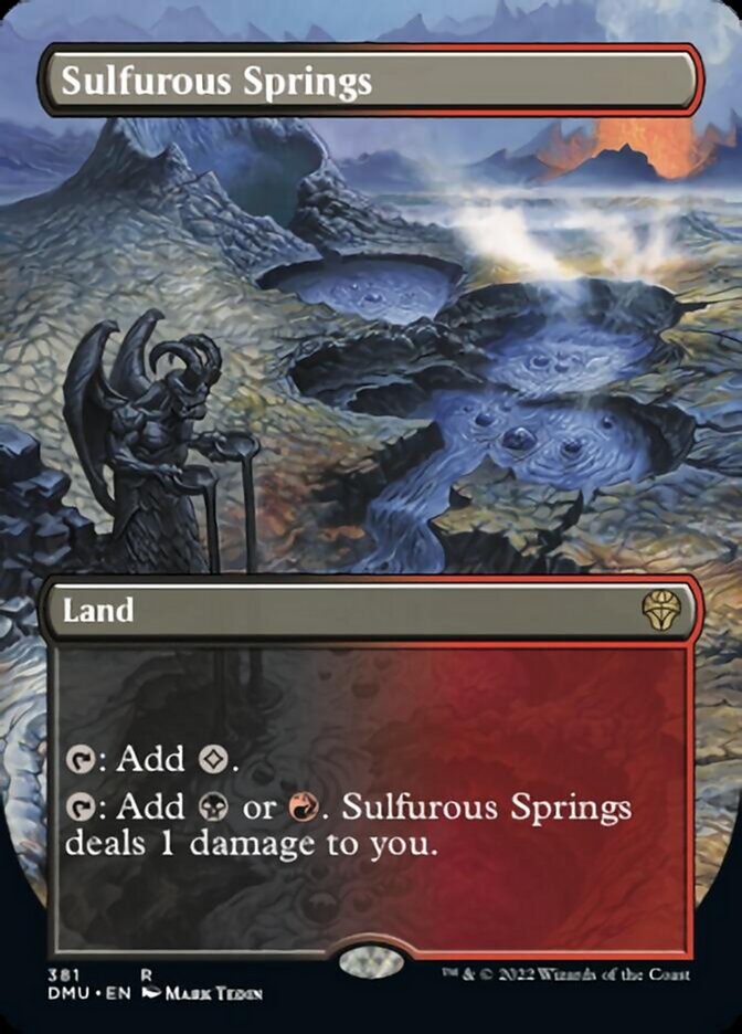 Sulfurous Springs (Borderless Alternate Art) [Dominaria United] | Clutch Gaming