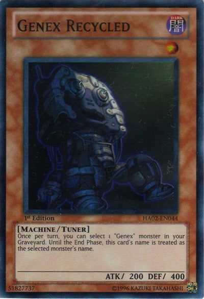 Genex Recycled [HA02-EN044] Super Rare | Clutch Gaming