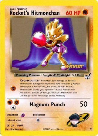 Rocket's Hitmonchan (9) (Jumbo Card) [Best of Promos] | Clutch Gaming