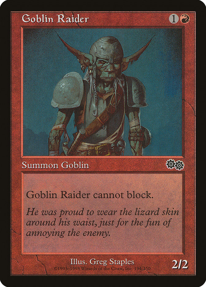 Goblin Raider [Urza's Saga] | Clutch Gaming