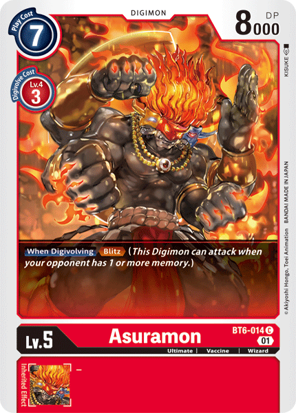 Asuramon [BT6-014] [Double Diamond] | Clutch Gaming