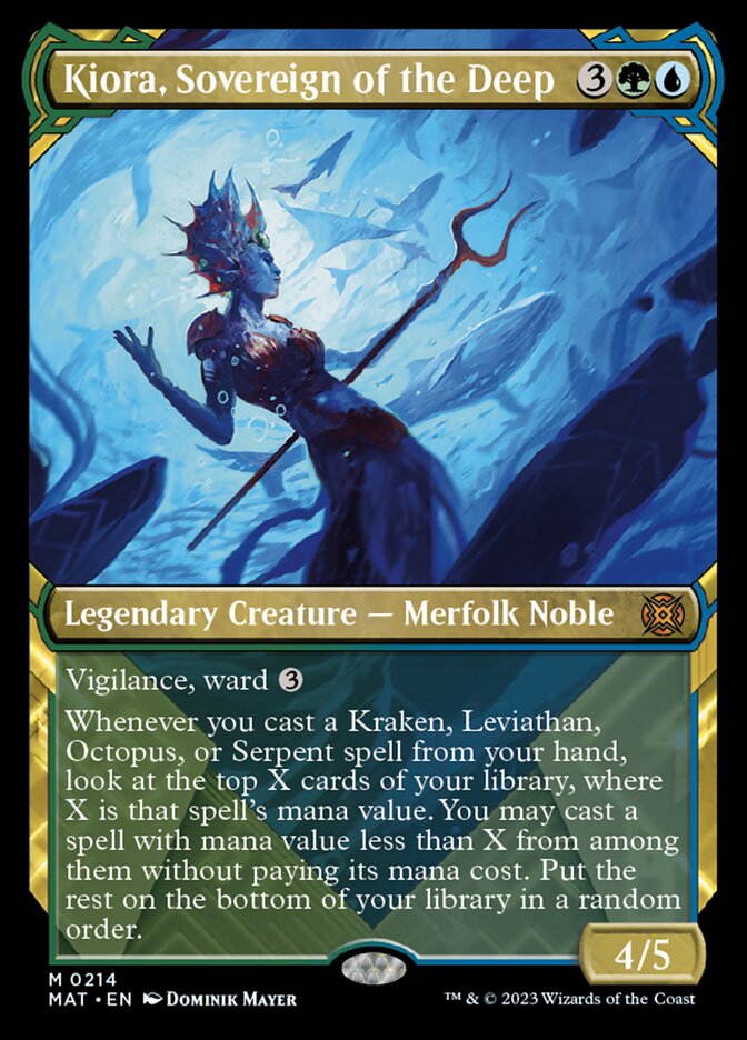 Kiora, Sovereign of the Deep (Showcase Halo Foil) [March of the Machine: The Aftermath] | Clutch Gaming