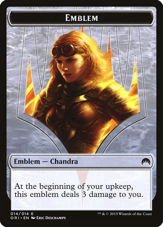 Chandra, Roaring Flame Emblem [Magic Origins Tokens] | Clutch Gaming