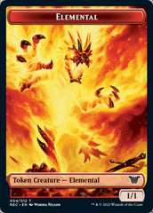 Elemental // Spirit (009) Double-Sided Token [Kamigawa: Neon Dynasty Commander Tokens] | Clutch Gaming