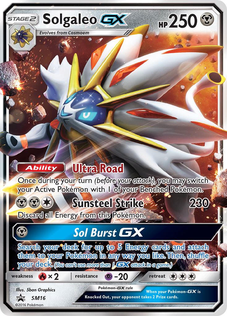 Solgaleo GX (SM16) [Sun & Moon: Black Star Promos] | Clutch Gaming