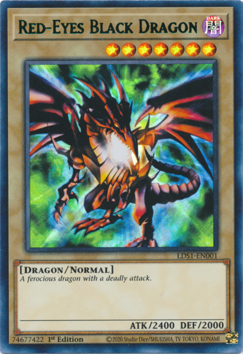 Red-Eyes Black Dragon (Green) [LDS1-EN001] Ultra Rare | Clutch Gaming