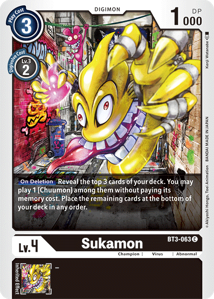 Sukamon [BT3-063] [Release Special Booster Ver.1.5] | Clutch Gaming