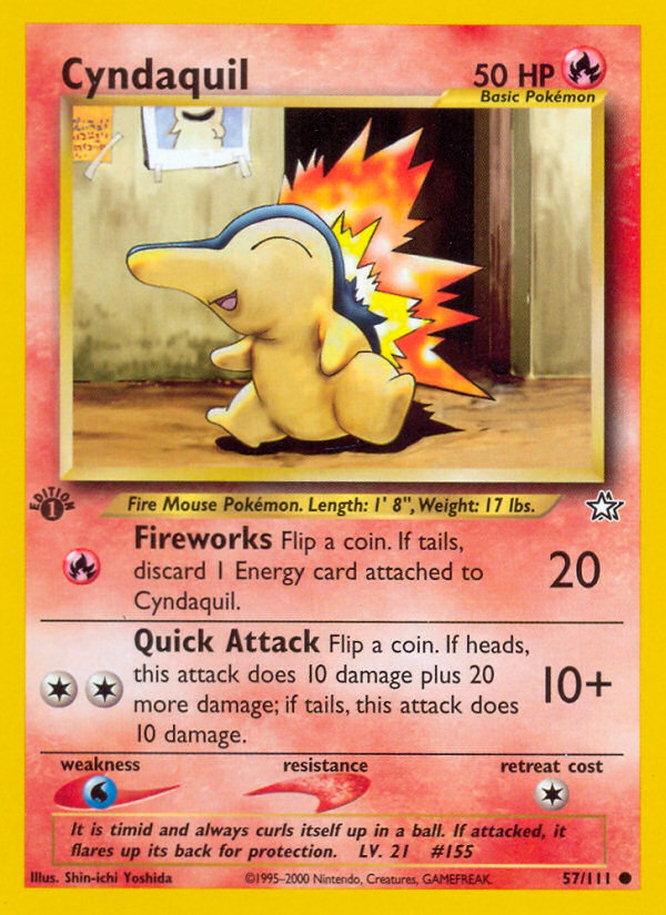 Cyndaquil (57/111) [Neo Genesis 1st Edition] | Clutch Gaming