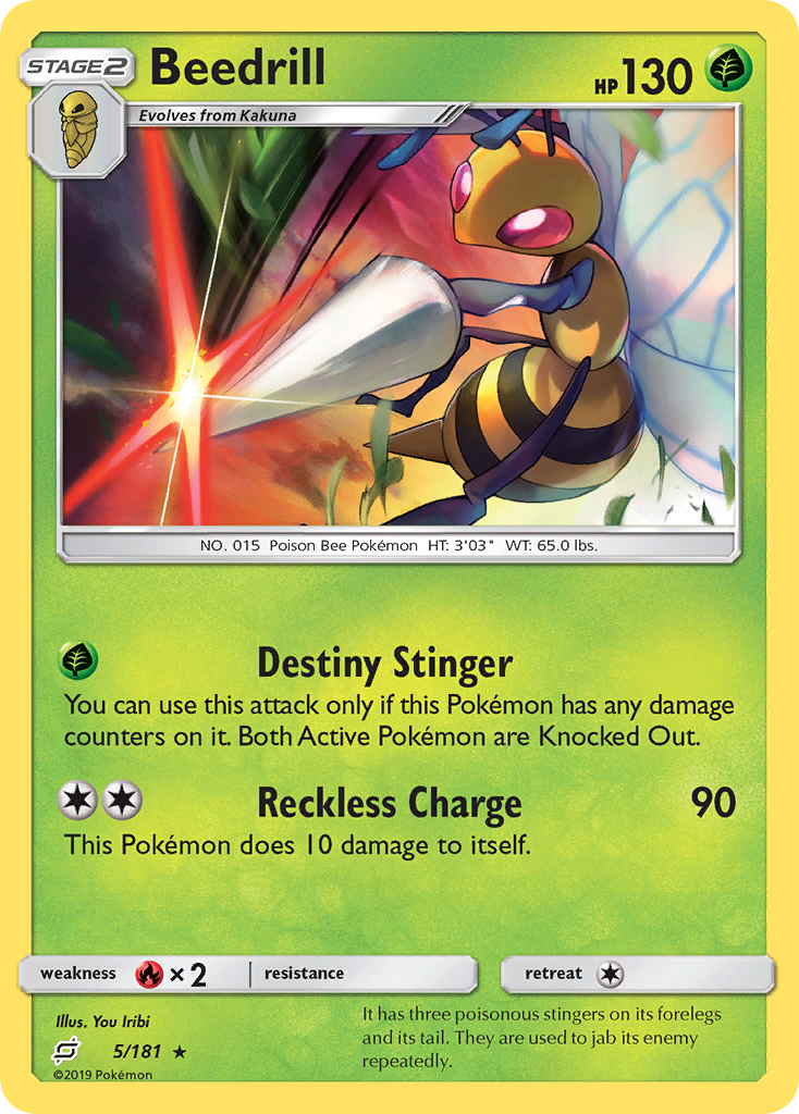 Beedrill (5/181) [Sun & Moon: Team Up] | Clutch Gaming