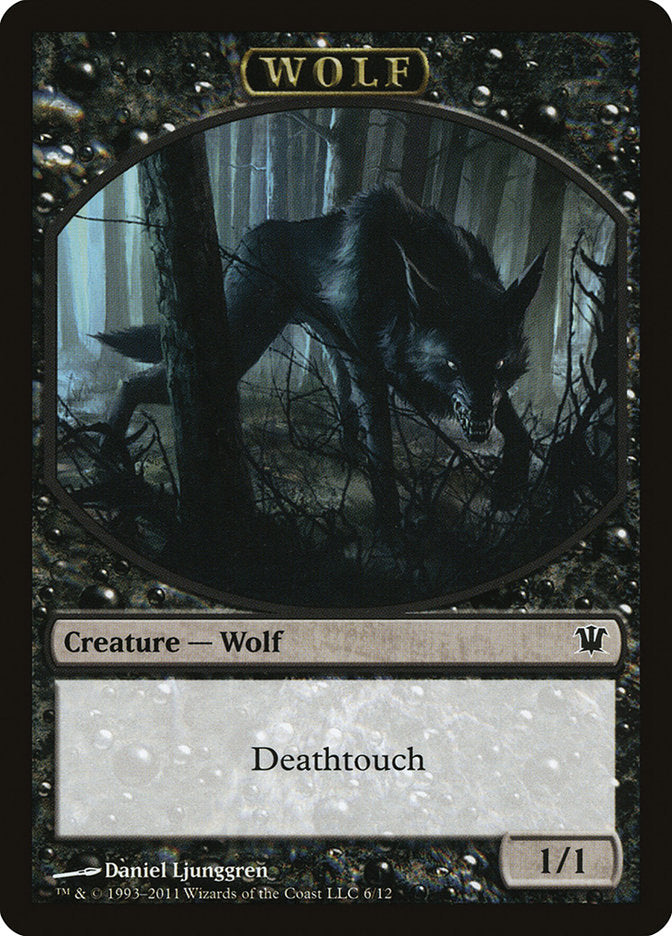 Wolf Token (6/12) [Innistrad Tokens] | Clutch Gaming