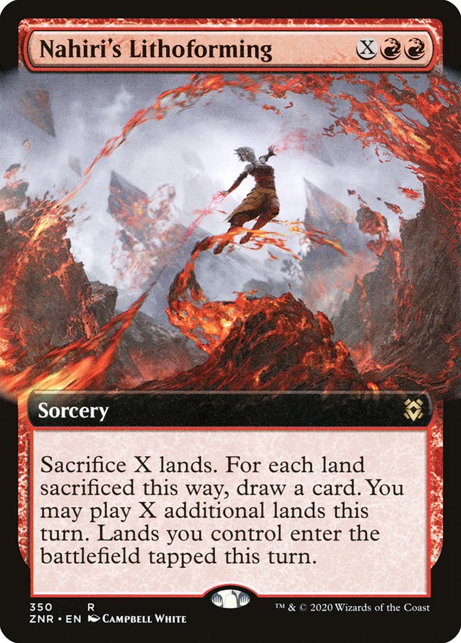 Nahiri's Lithoforming (Extended Art) [Zendikar Rising] | Clutch Gaming