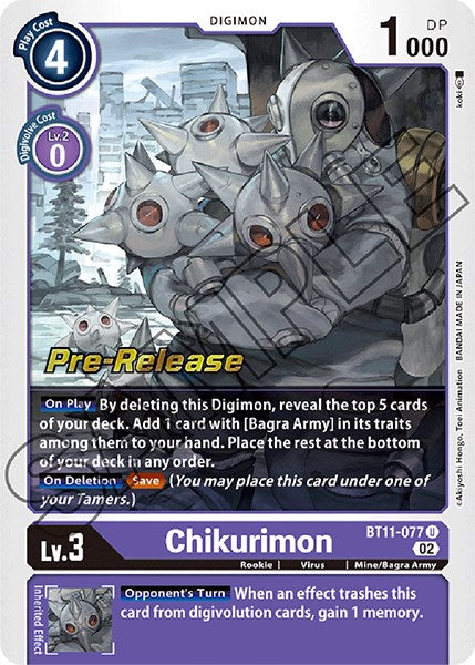 Chikurimon [BT11-077] [Dimensional Phase Pre-Release Promos] | Clutch Gaming