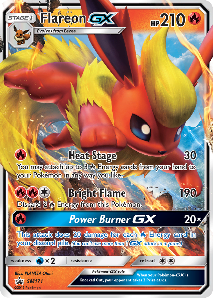 Flareon GX (SM171) [Sun & Moon: Black Star Promos] | Clutch Gaming