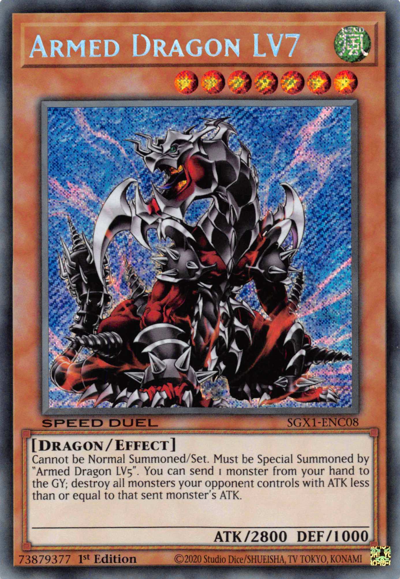 Armed Dragon LV7 [SGX1-ENC08] Secret Rare | Clutch Gaming