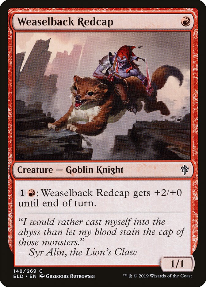 Weaselback Redcap [Throne of Eldraine] | Clutch Gaming