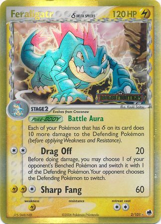 Feraligatr (2/101) (Delta Species) (Stamped) [EX: Dragon Frontiers] | Clutch Gaming