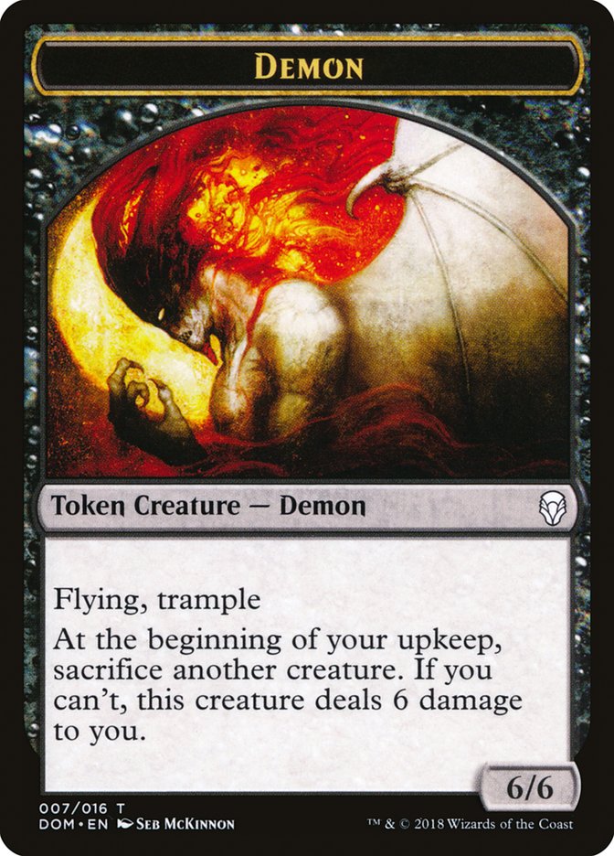 Demon Token [Dominaria Tokens] | Clutch Gaming