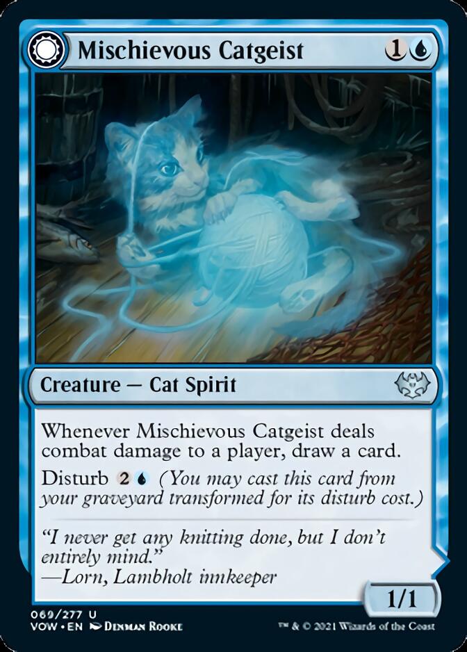 Mischievous Catgeist // Catlike Curiosity [Innistrad: Crimson Vow] | Clutch Gaming