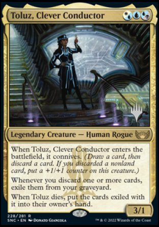 Toluz, Clever Conductor (Promo Pack) [Streets of New Capenna Promos] | Clutch Gaming