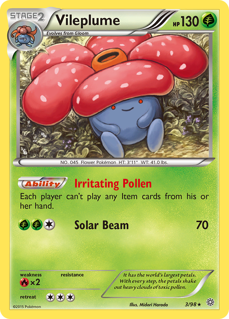 Vileplume (3/98) [XY: Ancient Origins] | Clutch Gaming