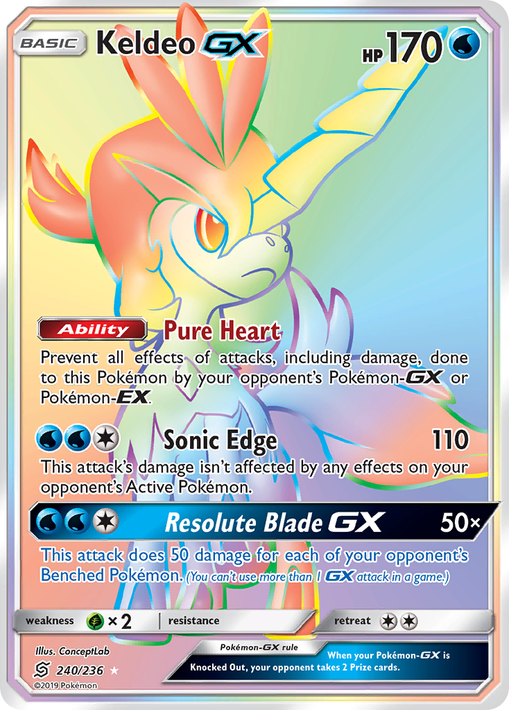 Keldeo GX (240/236) [Sun & Moon: Unified Minds] | Clutch Gaming