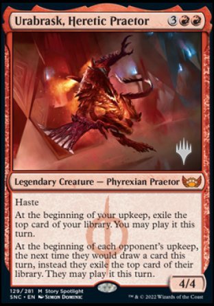 Urabrask, Heretic Praetor (Promo Pack) [Streets of New Capenna Promos] | Clutch Gaming