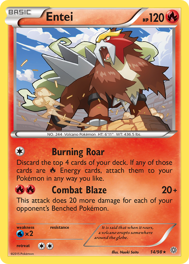 Entei (14/98) [XY: Ancient Origins] | Clutch Gaming