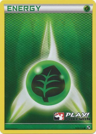 Grass Energy (105/114) (Play Pokemon Promo) [Black & White: Base Set] | Clutch Gaming