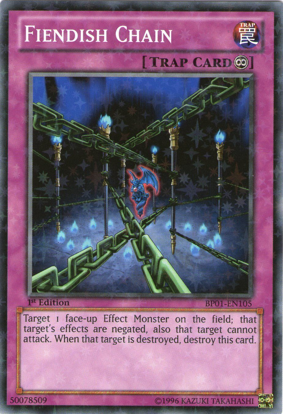 Fiendish Chain [BP01-EN105] Starfoil Rare | Clutch Gaming