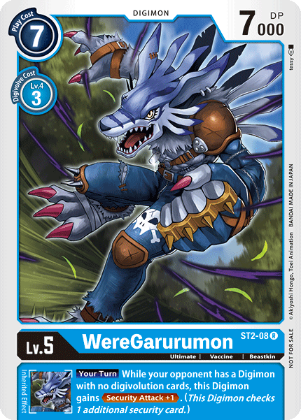 WereGarurumon [ST2-08] (Tamer Party) [Starter Deck: Cocytus Blue Promos] | Clutch Gaming