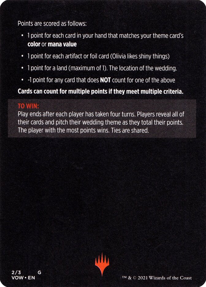 Vampire Wedding Planner (Magic Minigame) [Innistrad: Crimson Vow Minigame] | Clutch Gaming