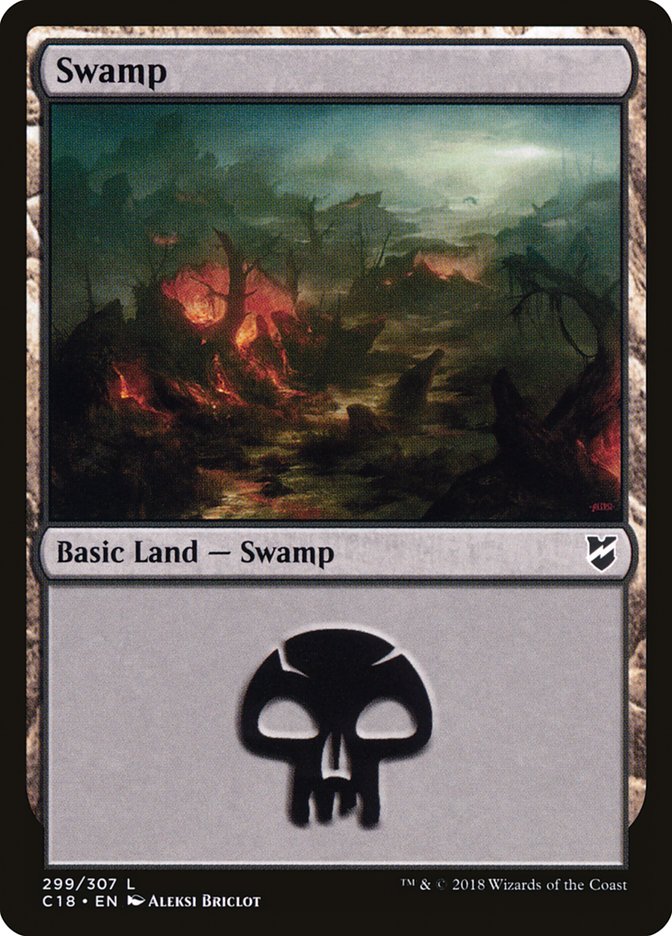 Swamp (299) [Commander 2018] | Clutch Gaming