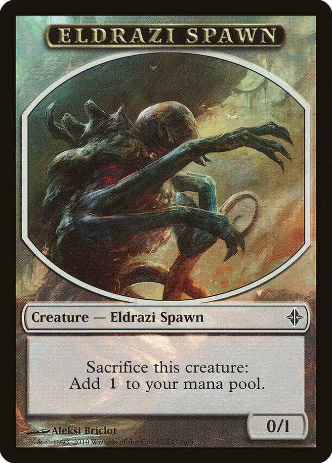 Eldrazi Spawn Token (1a/5) [Rise of the Eldrazi Tokens] | Clutch Gaming