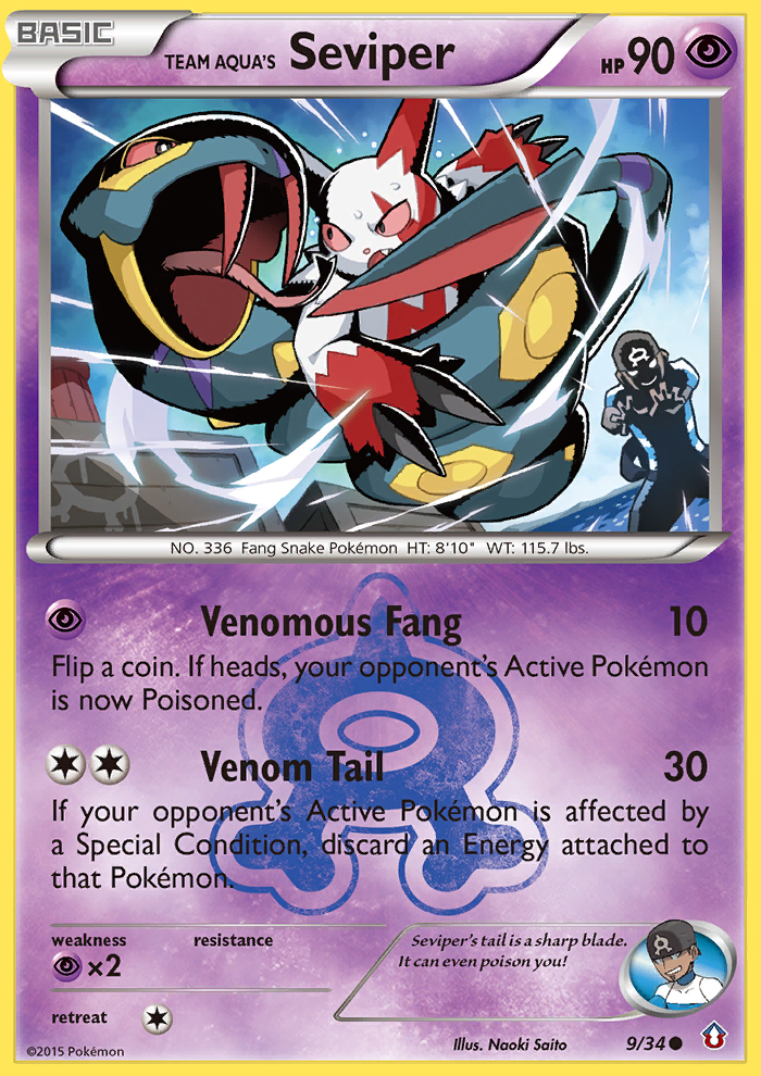 Team Aqua's Seviper (9/34) [XY: Double Crisis] | Clutch Gaming