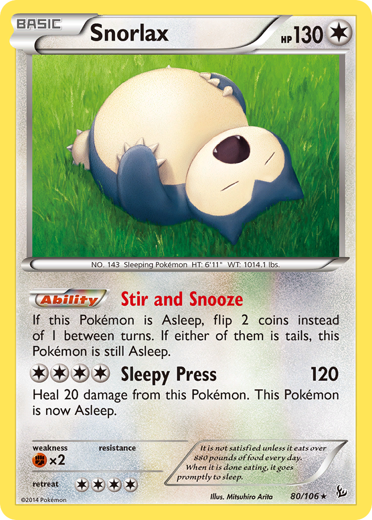 Snorlax (80/106) [XY: Flashfire] | Clutch Gaming