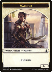 Glyph Keeper // Warrior Double-Sided Token [Amonkhet Tokens] | Clutch Gaming