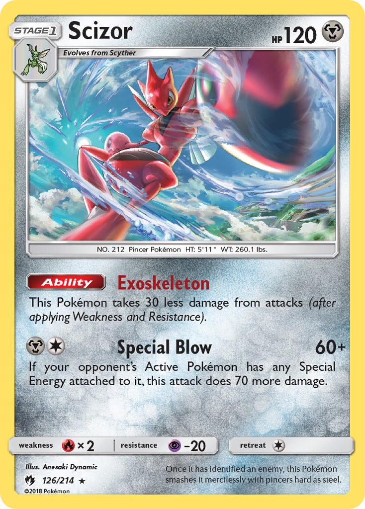 Scizor (126/214) [Sun & Moon: Lost Thunder] | Clutch Gaming