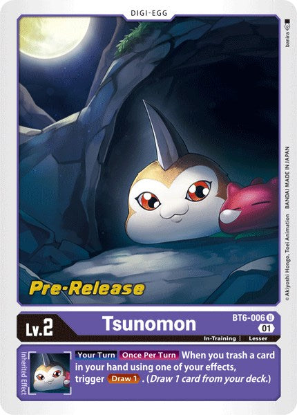 Tsunomon [BT6-006] [Double Diamond Pre-Release Cards] | Clutch Gaming