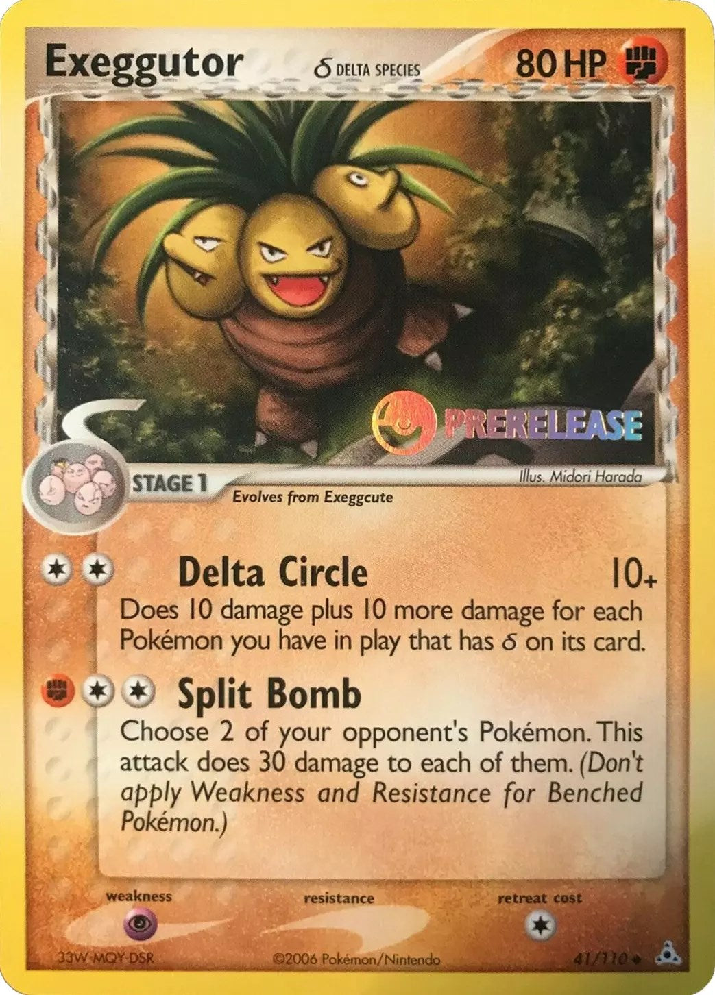 Exeggutor (41/110) (Prerelease) [EX: Holon Phantoms] | Clutch Gaming